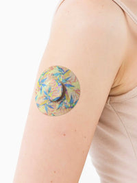 Fixierpflaster für FreeStyle Libre 3, Design Tequila Sunrise, am Arm