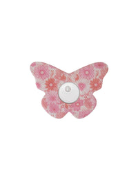 Fixierpflaster für FreeStyle Libre 3, Form Schmetterling, Design Flower Serenade