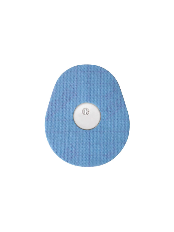 Fixierpflaster für FreeStyle Libre 3, Form Tropfen, Blau