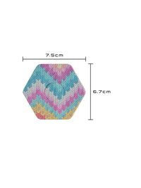 Fixierpflaster für FreeStyle Libre 3, Form sechseckig, Größe 7,5 x 6,7 cm