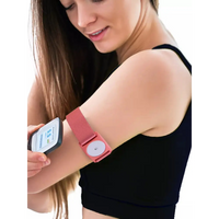 Freestyle Libre 2 Barbie Edition armband for glucose sensor, pink, adjustable fit for kids.