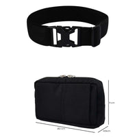 Horizontal infusion pump bag dimensions with adjustable belt and compact portable therapy pump design