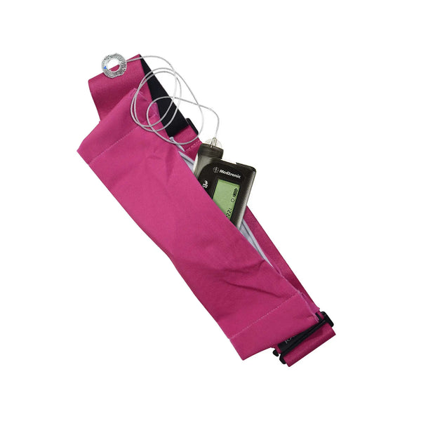 Verstellbarer Insulinpumpen-Bauchgurt mit G-Haken – Uni-Farben | Dia Belly-Belt 2