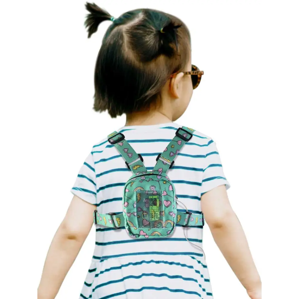 Insulin Pump Harness with Mesh Window For Children
