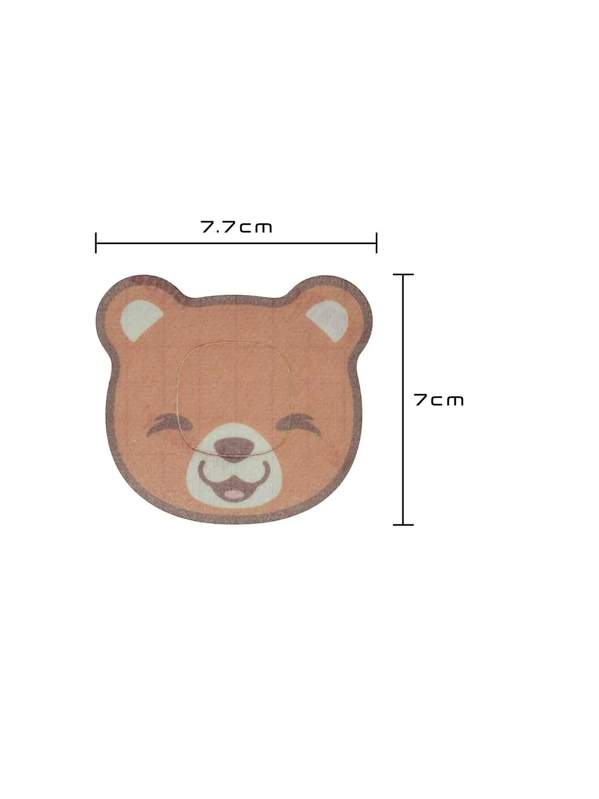 Kinder-Fixierpflaster für Simplera Sync, Form Bär, Größe 7,7 x 7 cm