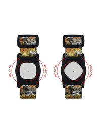 Simplera Sync Armband für Kinder mit drehbarem Clip, Dia-Style Kiddy Bunny Overload & Roar