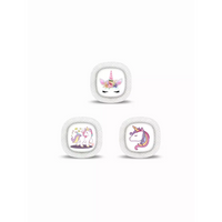 Medtronic Simplera CGM Stickers in Fun Vibes Unicorn design. Personalize your CGM sensor with unicorn designs. 3 stickers per pack. Non-removable.