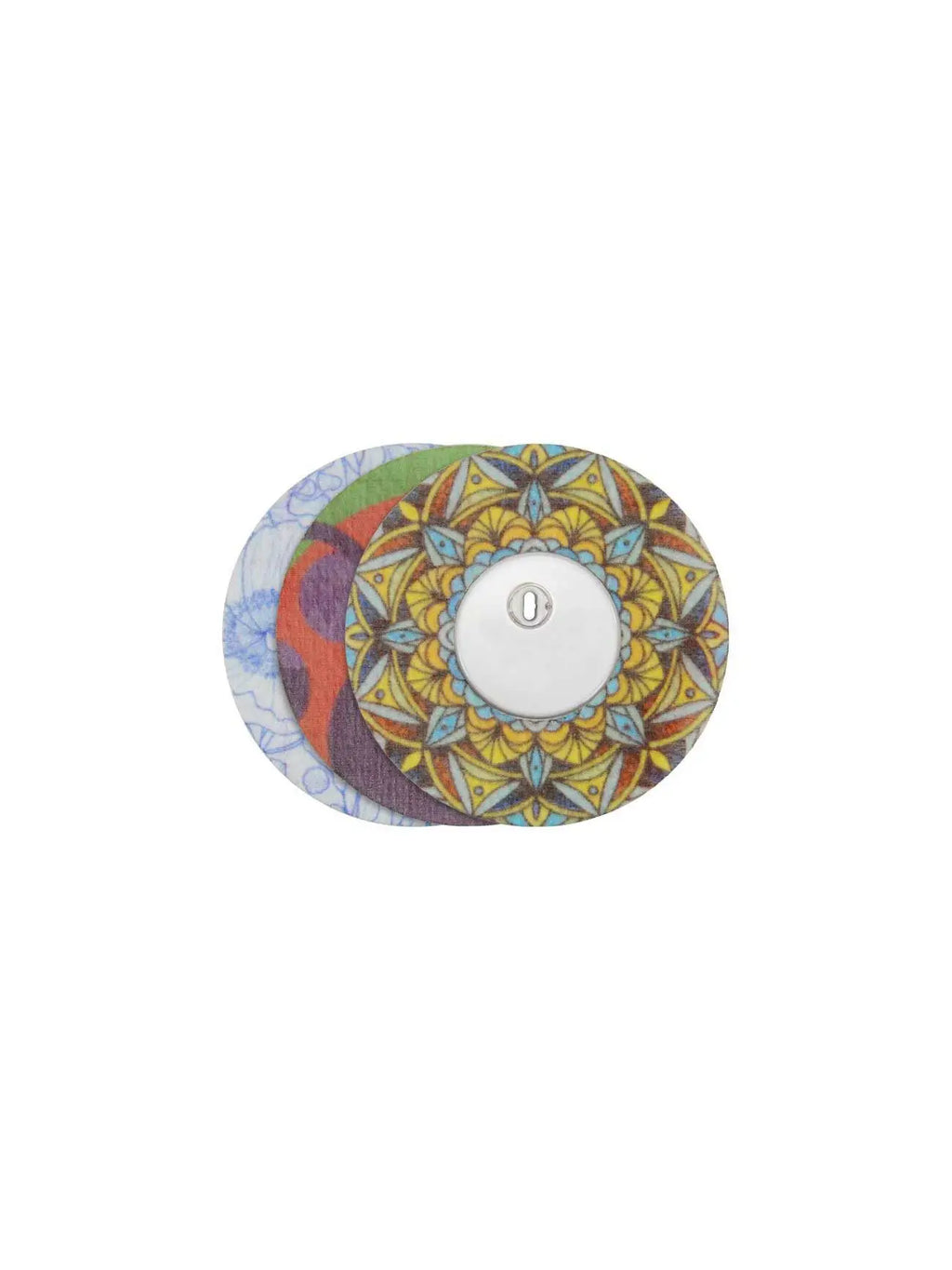 Nature Mix patch on a FreeStyle Libre 3 sensor
