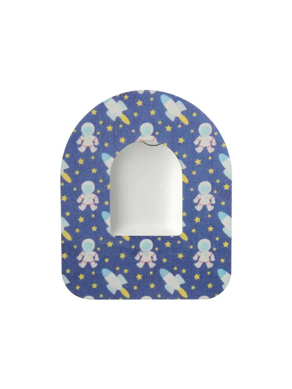 Fixierpflaster für Omnipod Pod, Design Astronaut
