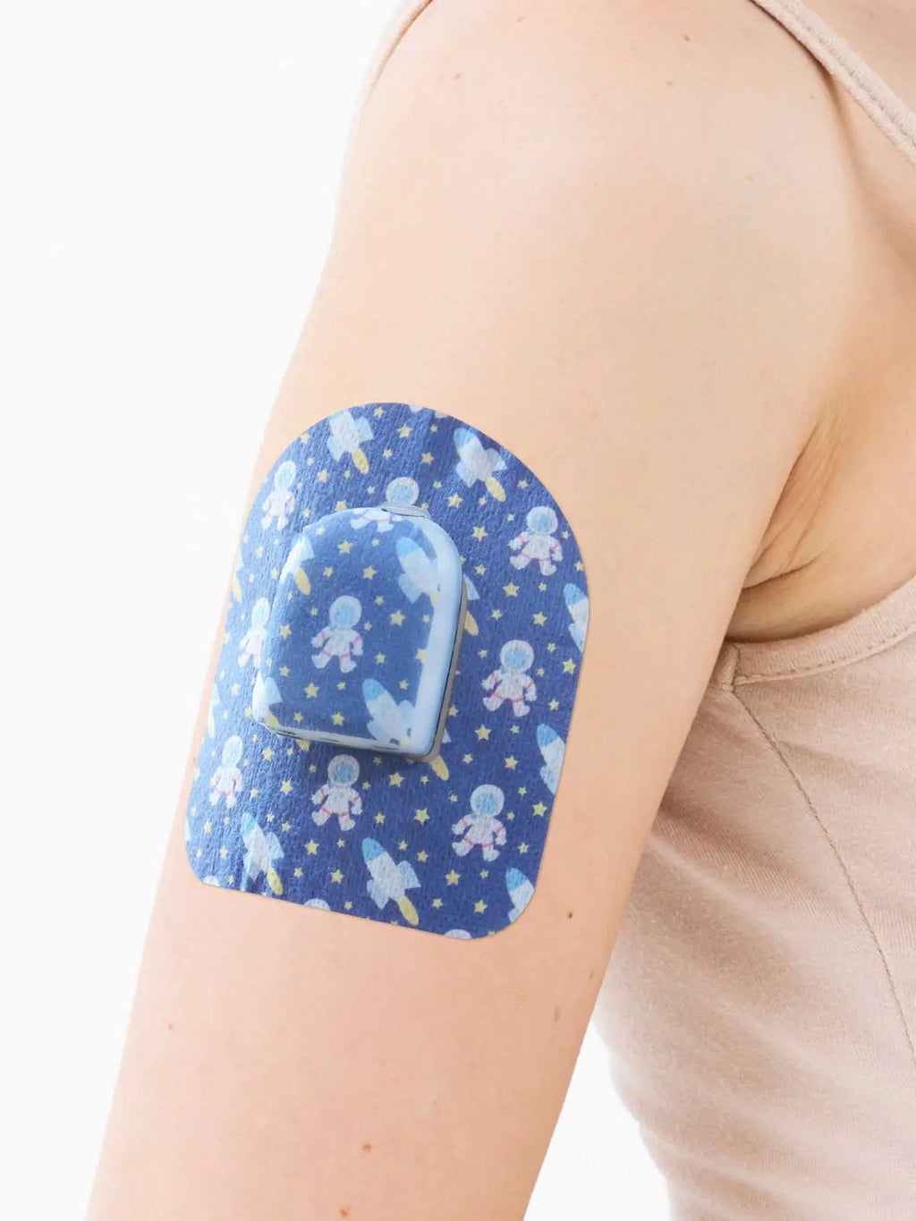Fixierpflaster für Omnipod Pod, Design Astronaut, am Arm