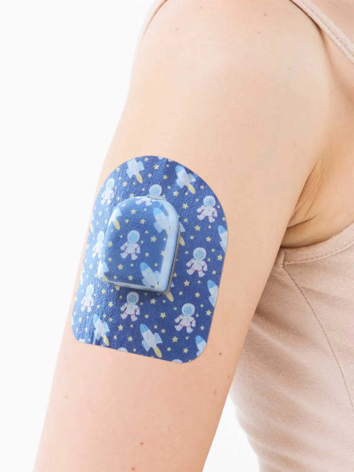 Fixierpflaster für Omnipod Pod, Design Astronaut, am Arm
