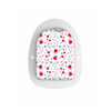 Backpack featuring Omnipod Pod Stickers with heart and star pattern for Christmas 2024