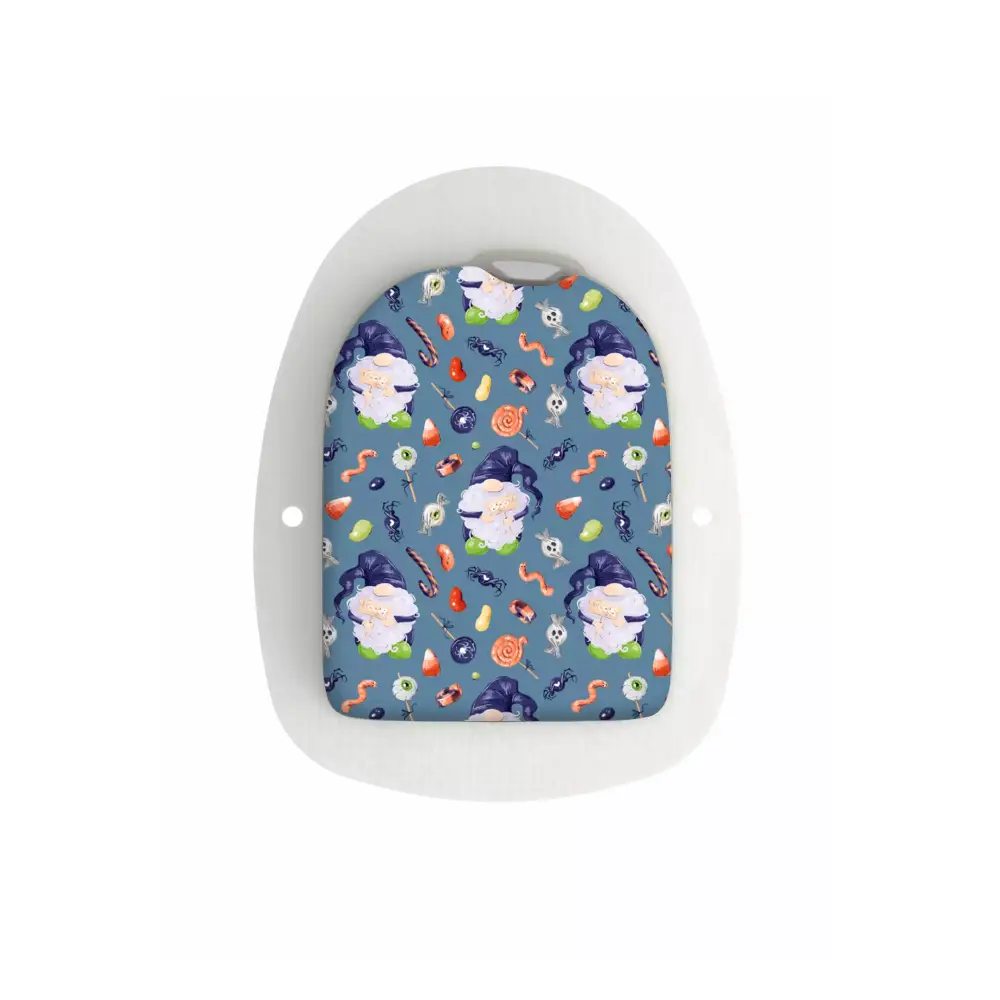 Omnipod POD Halloween Edition sticker on insulin pump