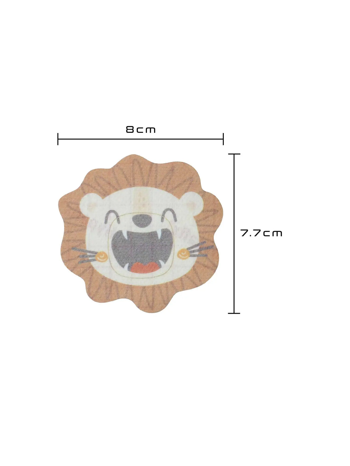 Kinder-Fixierpflaster für Simplera Sync, Form Löwe, Größe 8,0 x 7,7 cm