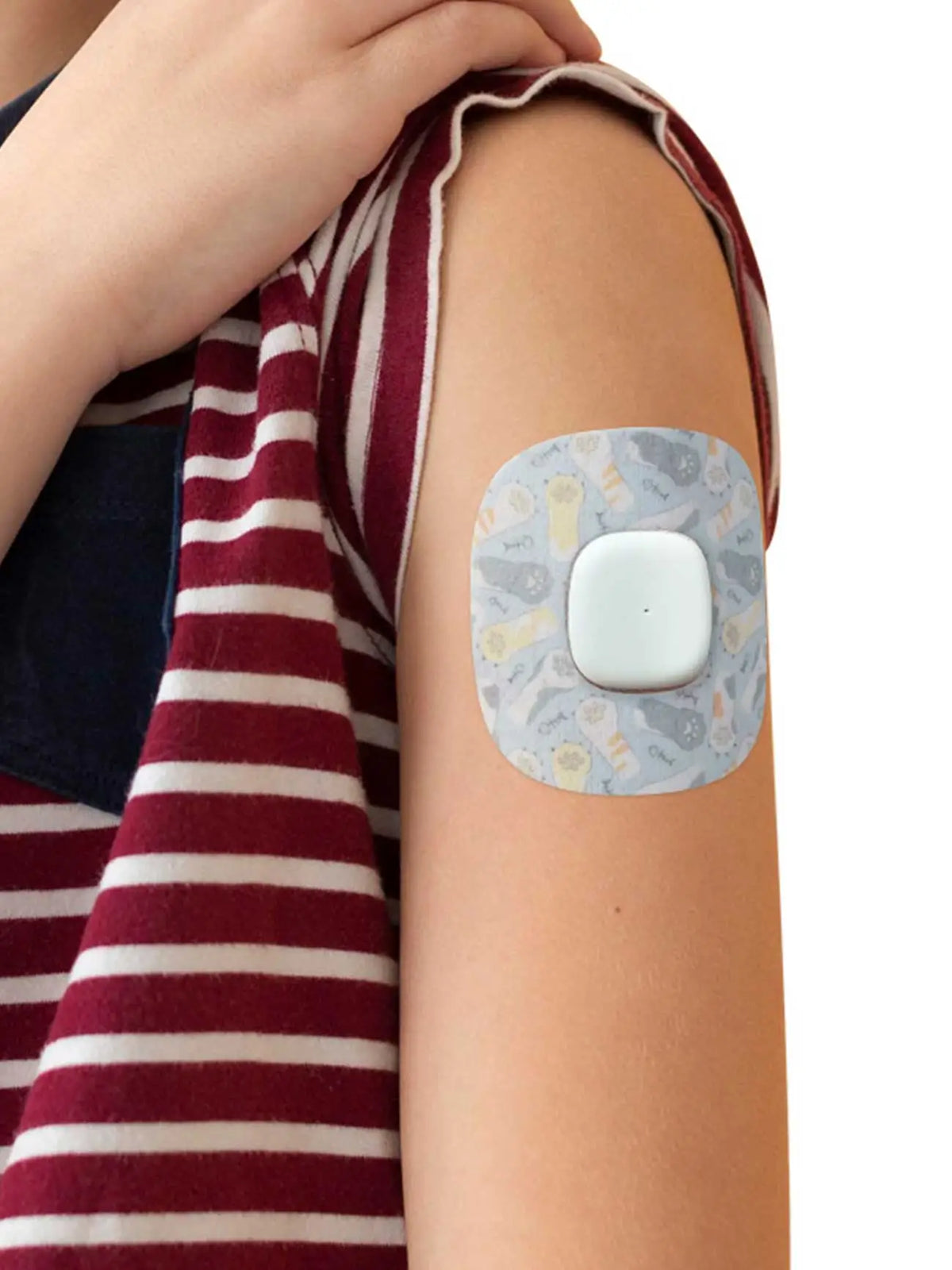 Kinder-Fixierpflaster für Simplera Sync, Kätzchen-Design am Arm
