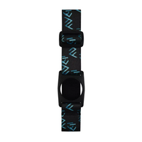 Sinocare iCan i3 Armband Dia-Style in black with blue pattern, for securing CGM, adjustable and comfortable fit.