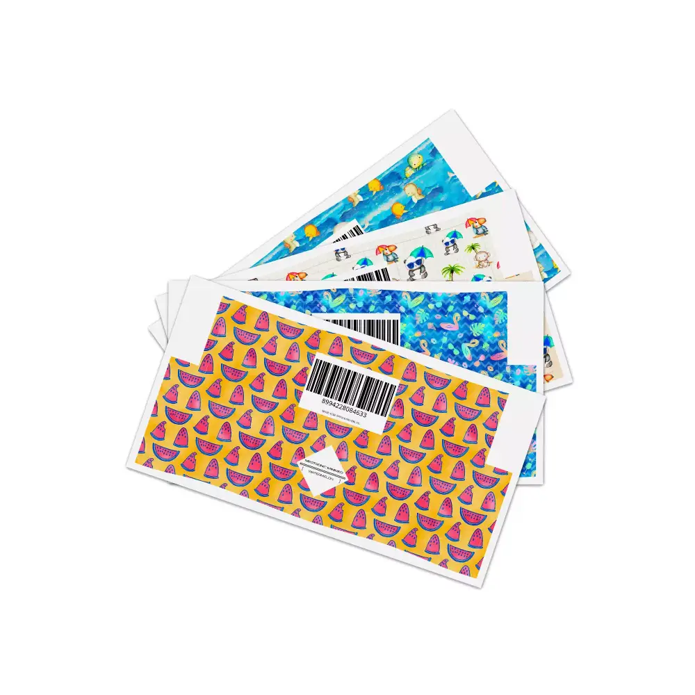Medtronic MiniMed Summer Edition vibrant stickers with summer-themed designs for pump customization.