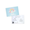 Empowering Diaversary Postcards with rainbow unicorn design.