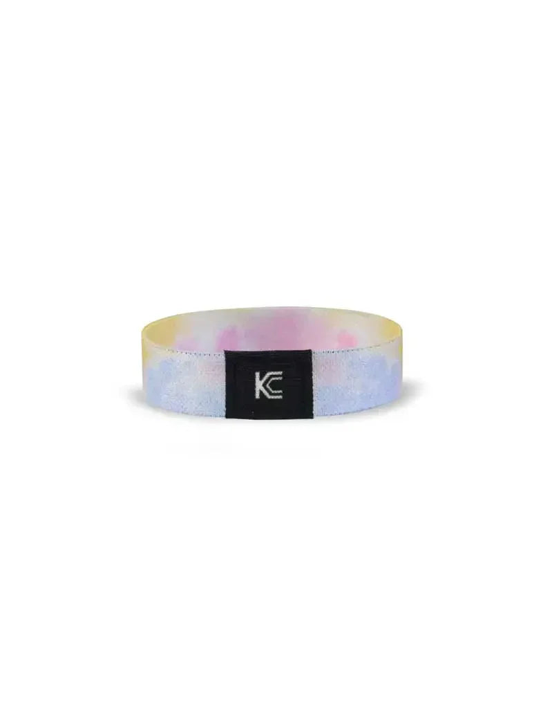 Reversible diabetes awareness wristband for children with vibrant summer patterns and daisies.