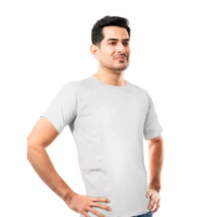 Comfortable insulin pump t-shirt for adults with dual pockets and tubing holes.