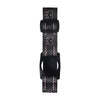 The Freestyle Libre 2 Armband with a decorative black and white pattern, showcasing the adjustable strap and sensor holder.