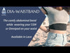 Spitzenbund zum Halten von Sensor, Insulinpumpe oder Infusionsset an Ihrer Taille - Dia-WaistBand Spacy Lacy