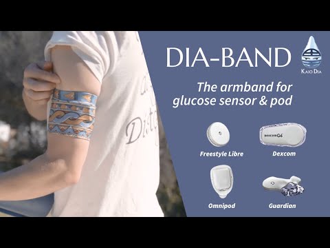 Armband zum Halten und Schützen des Glukosesensors und des Pods - Dia-Band ERWACHSENE