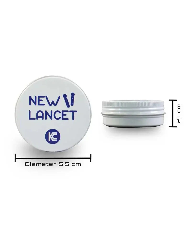 medium tin box for needles test strips and lancets kaio smts durable metal box for medical storage