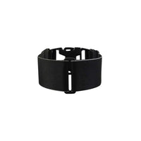 Insulin pump leg band for discreet wear under dresses and skirts.
